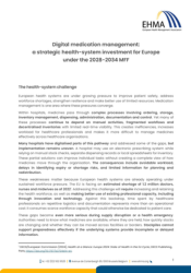 Position paper: Digital medication management:   a strategic health-system investment for Europe  under the 2028-2034 MFF
